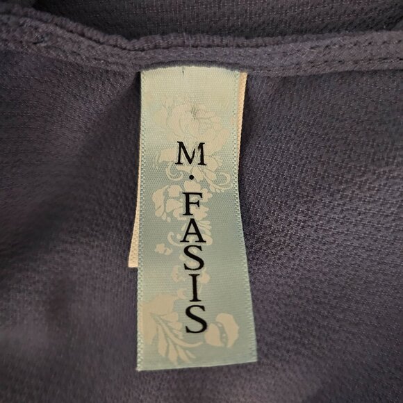 M.Fasis Women's Blue Blouse Size 3X - Picture 3 of 4